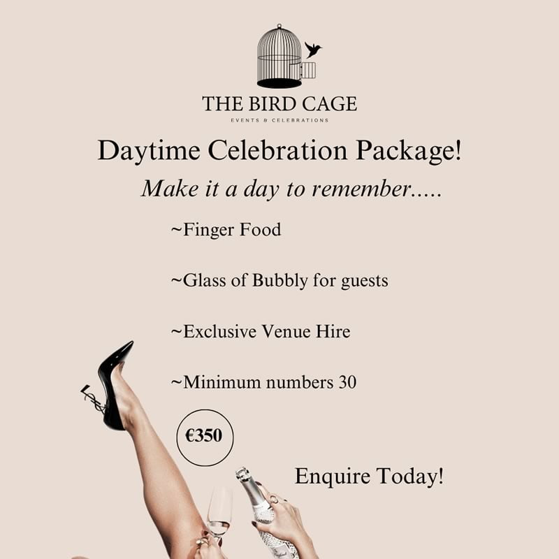 Birdcage Daytime Celebration Package
